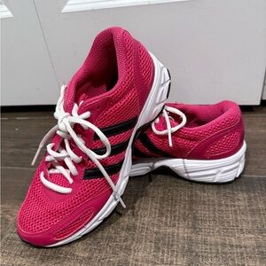 Adidas | Run Smart Black and Pink Sneakers | 7.5 | Like New